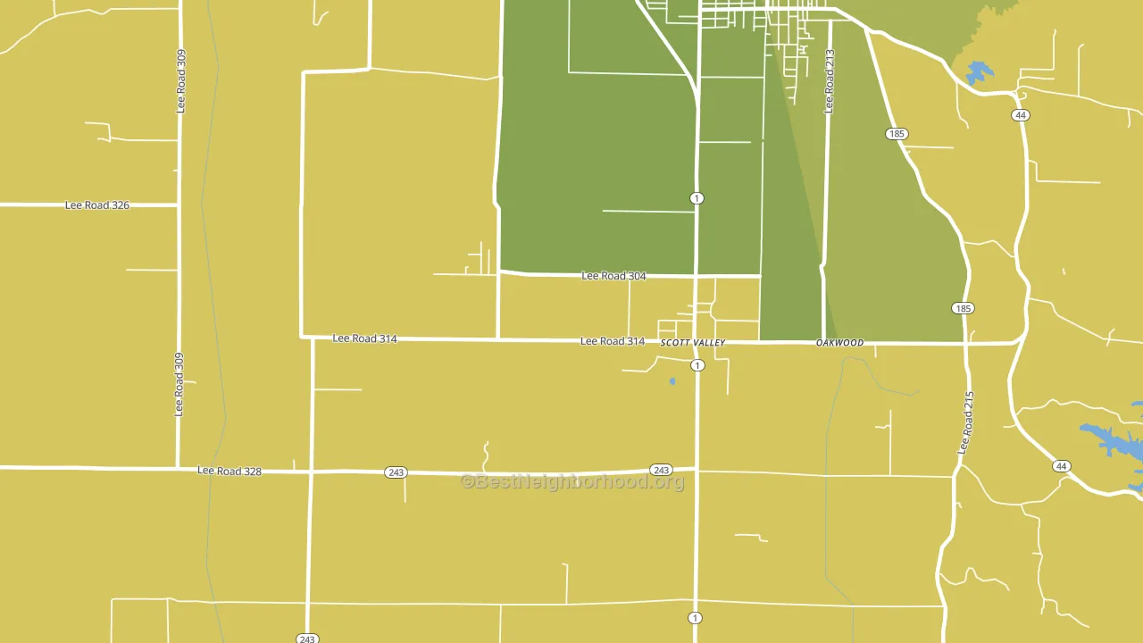 Four Forks, AR block-group voter-turnout map