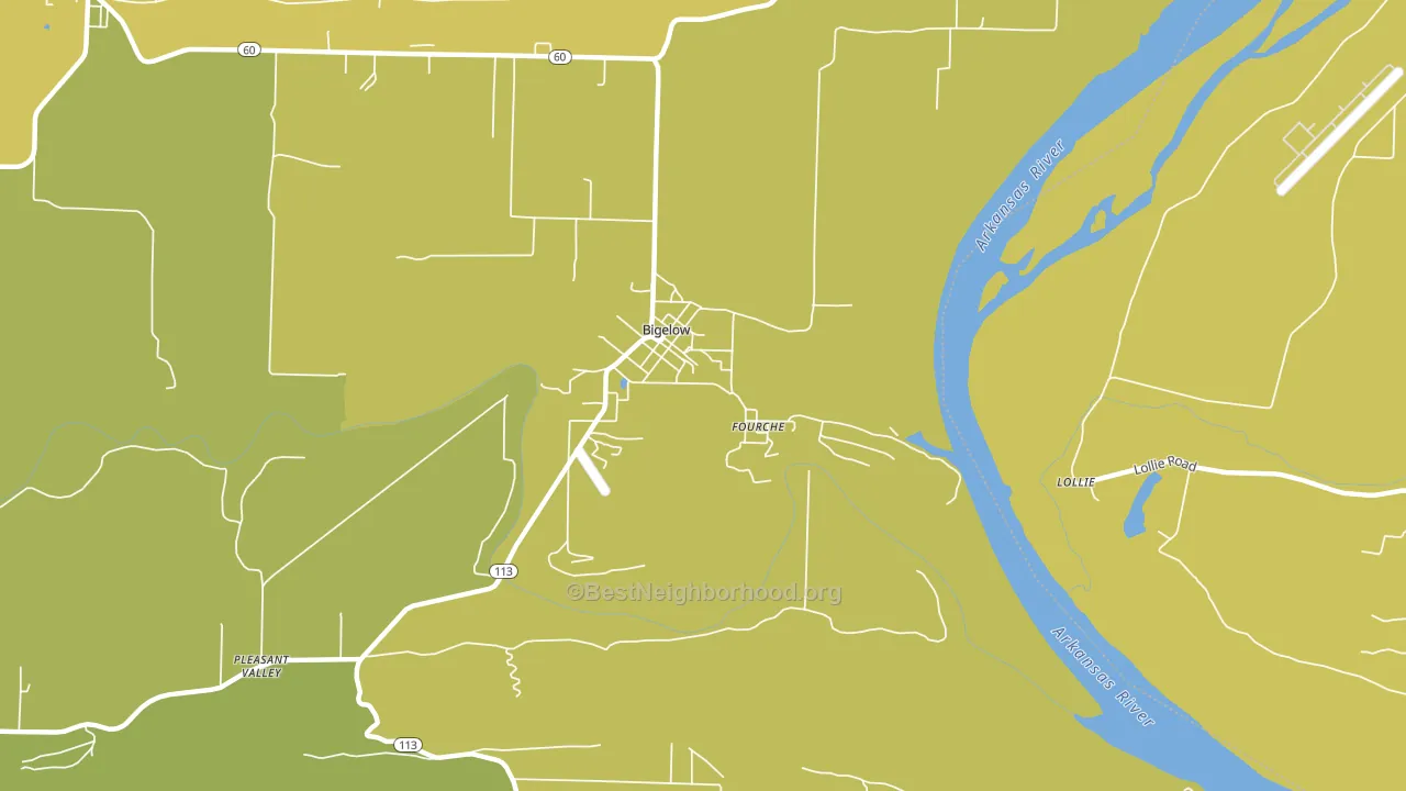Fourche, AR block-group voter-turnout map