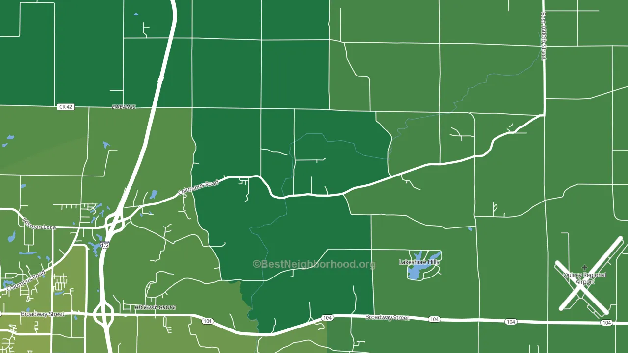 Fowler, IL block-group voter-turnout map