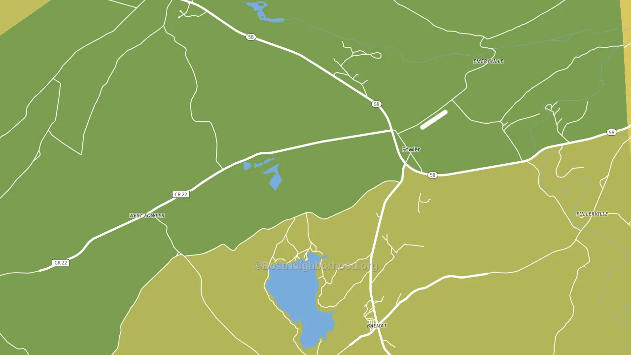 Fowler, NY block-group voter-turnout map