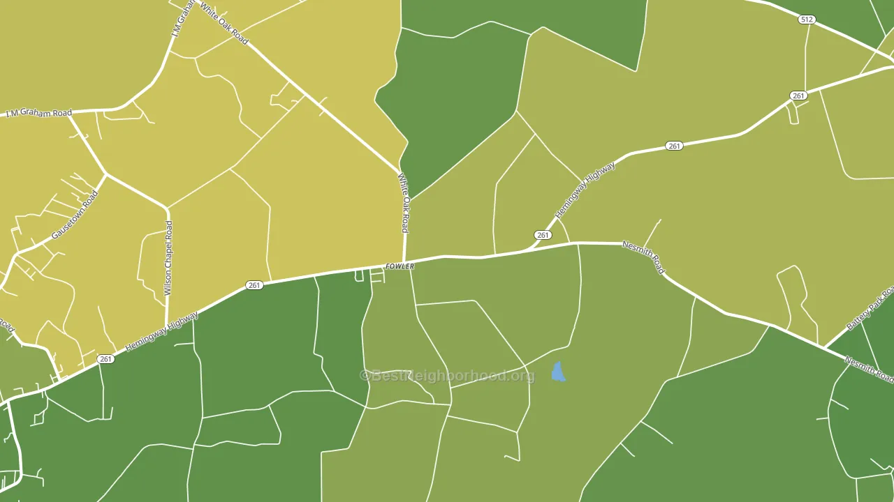 Fowler, SC block-group voter-turnout map