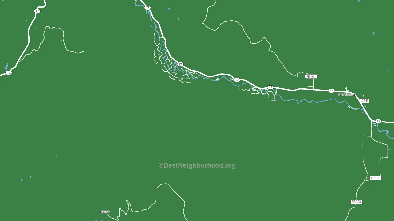 Fox Creek, CO block-group voter-turnout map