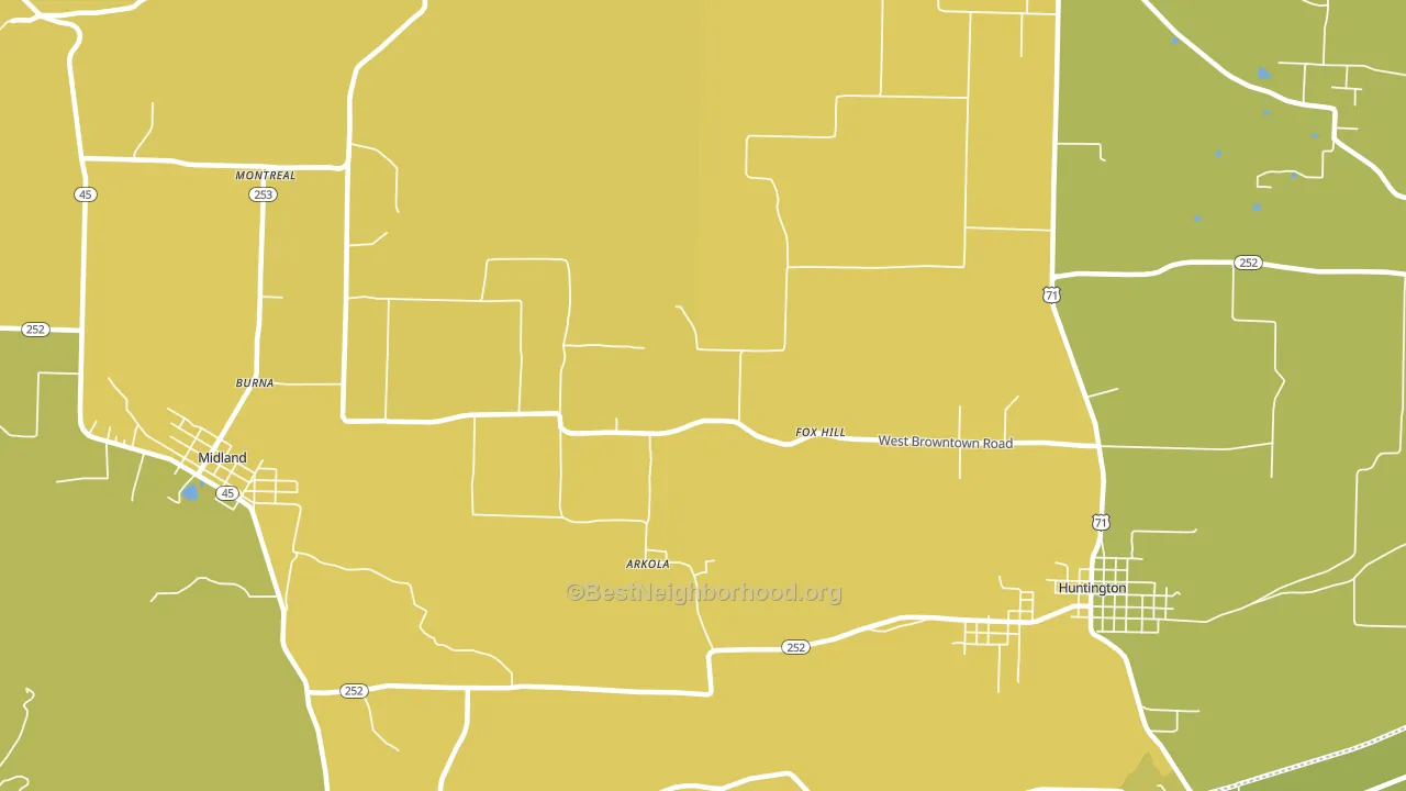Fox Hill, AR block-group voter-turnout map