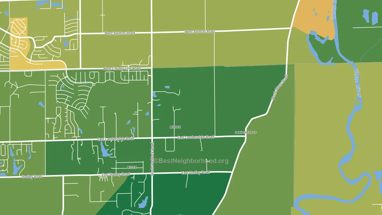 Fox Hill, IN block-group voter-turnout map
