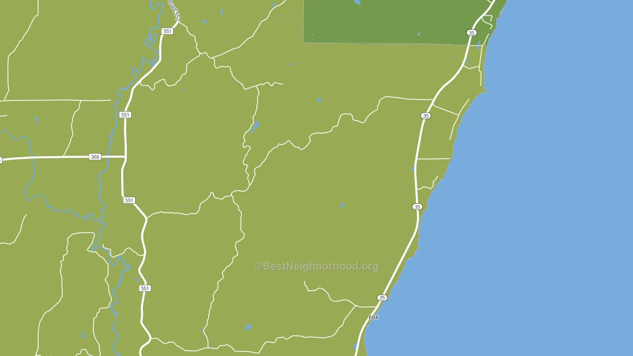 Fox, MI block-group voter-turnout map