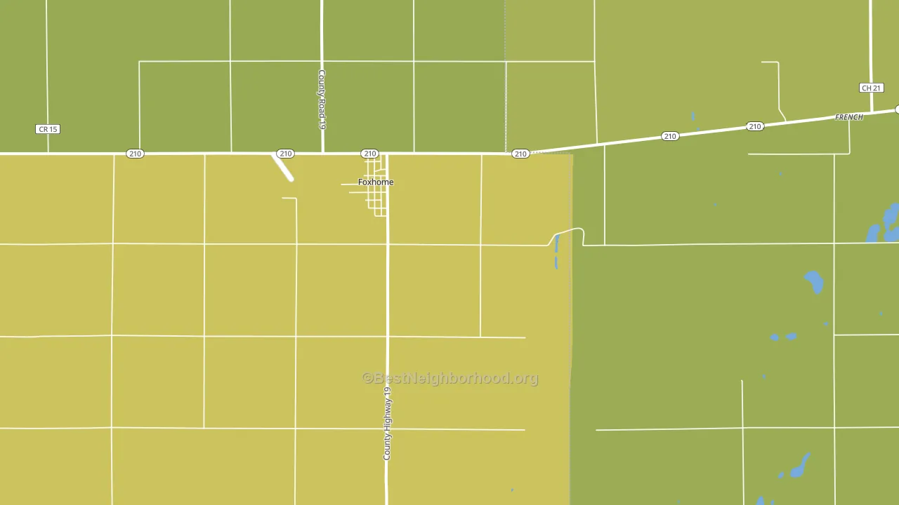 Foxhome, MN block-group voter-turnout map