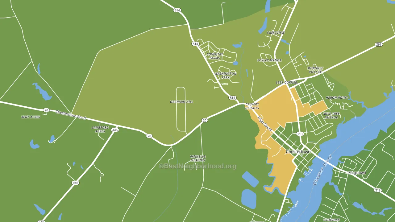 Foxley Manor, MD block-group voter-turnout map