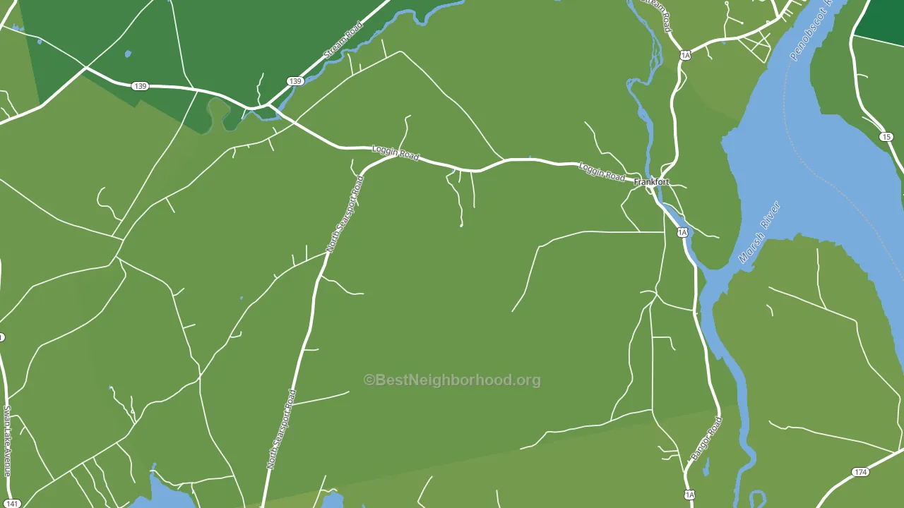 Frankfort, ME block-group voter-turnout map