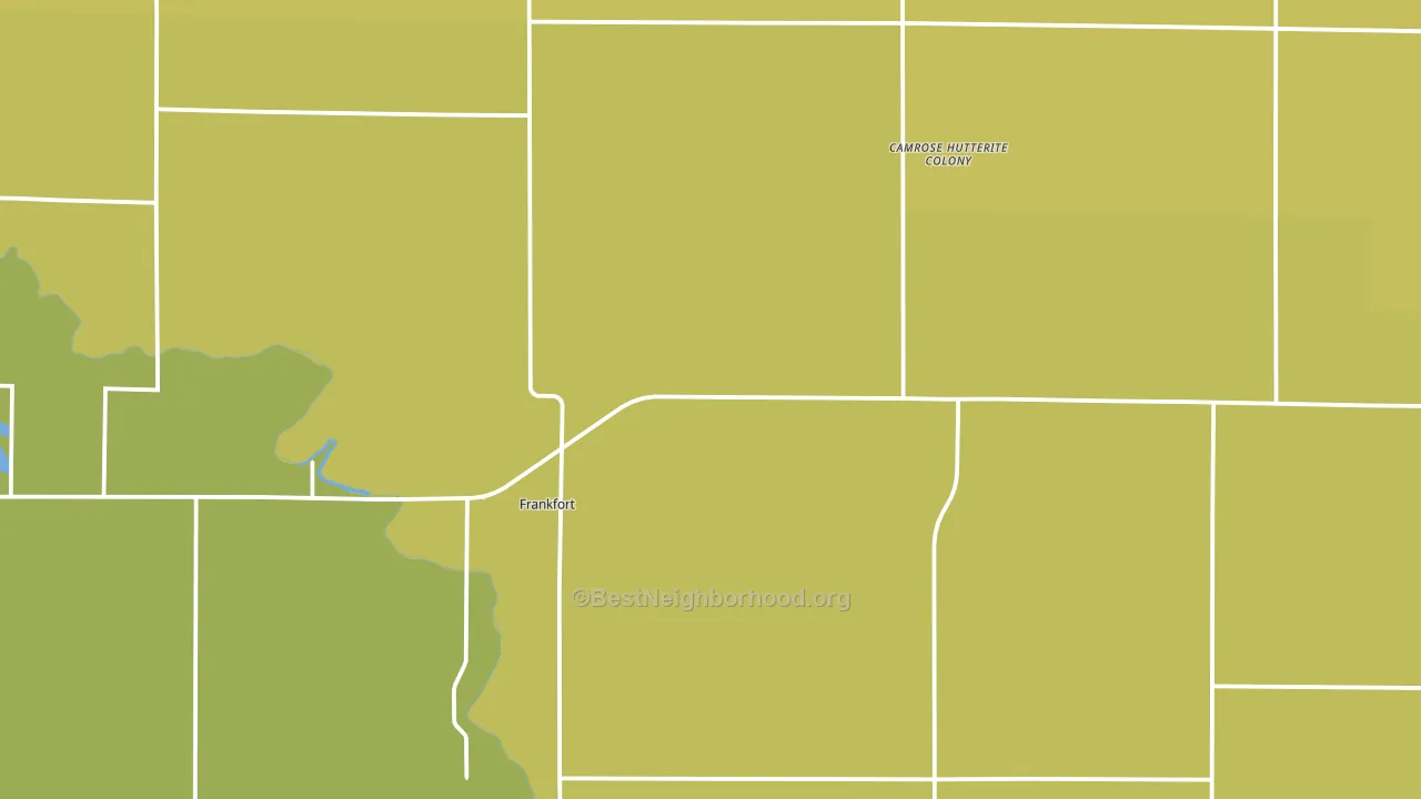 Frankfort, SD block-group voter-turnout map