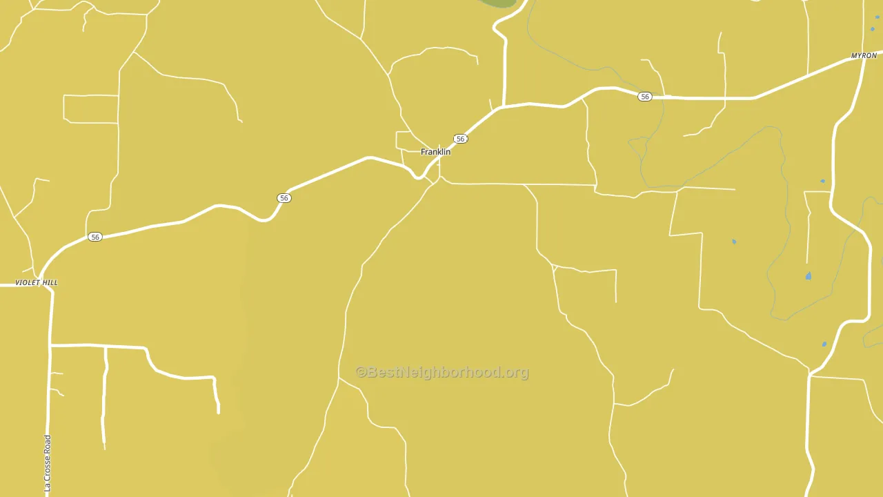 Franklin, AR block-group voter-turnout map