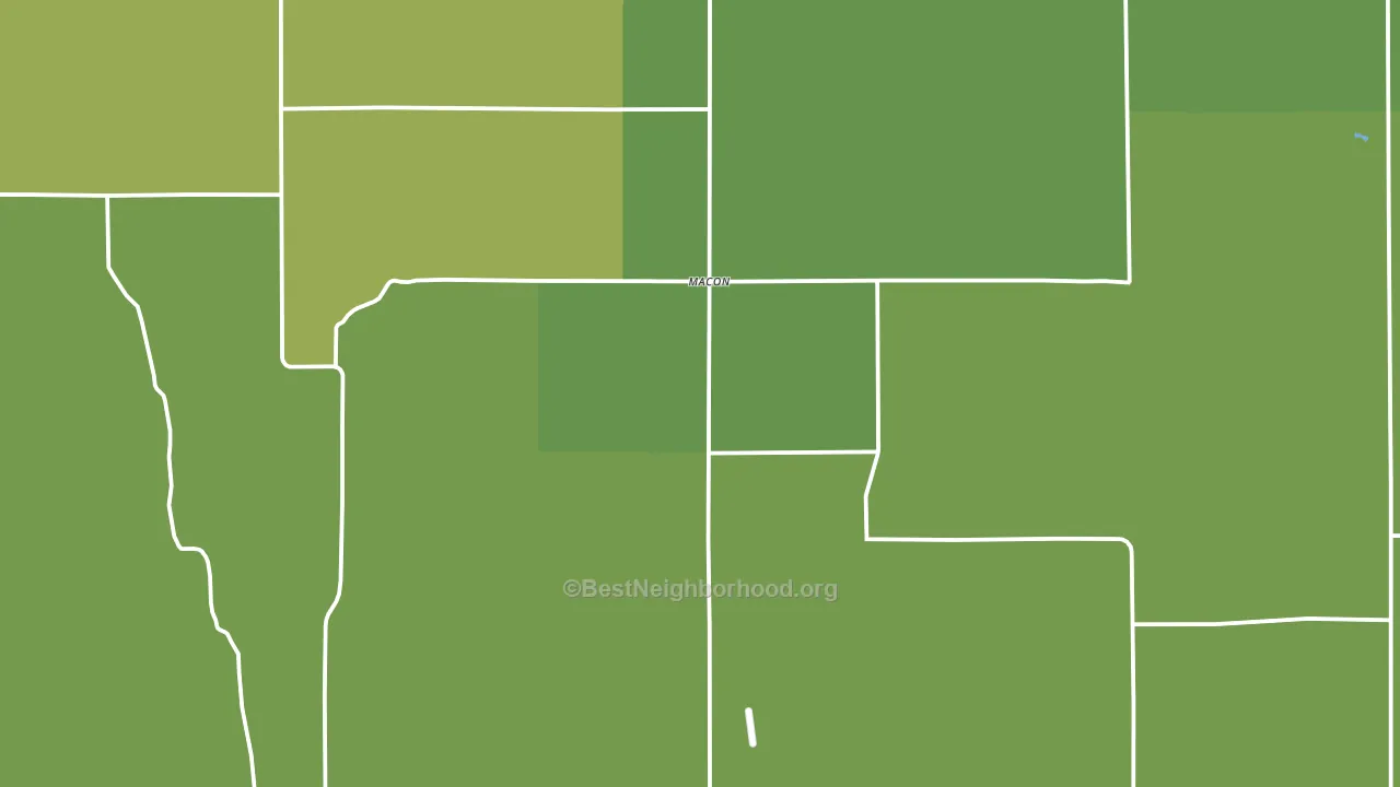 Franklin County, NE block-group voter-turnout map