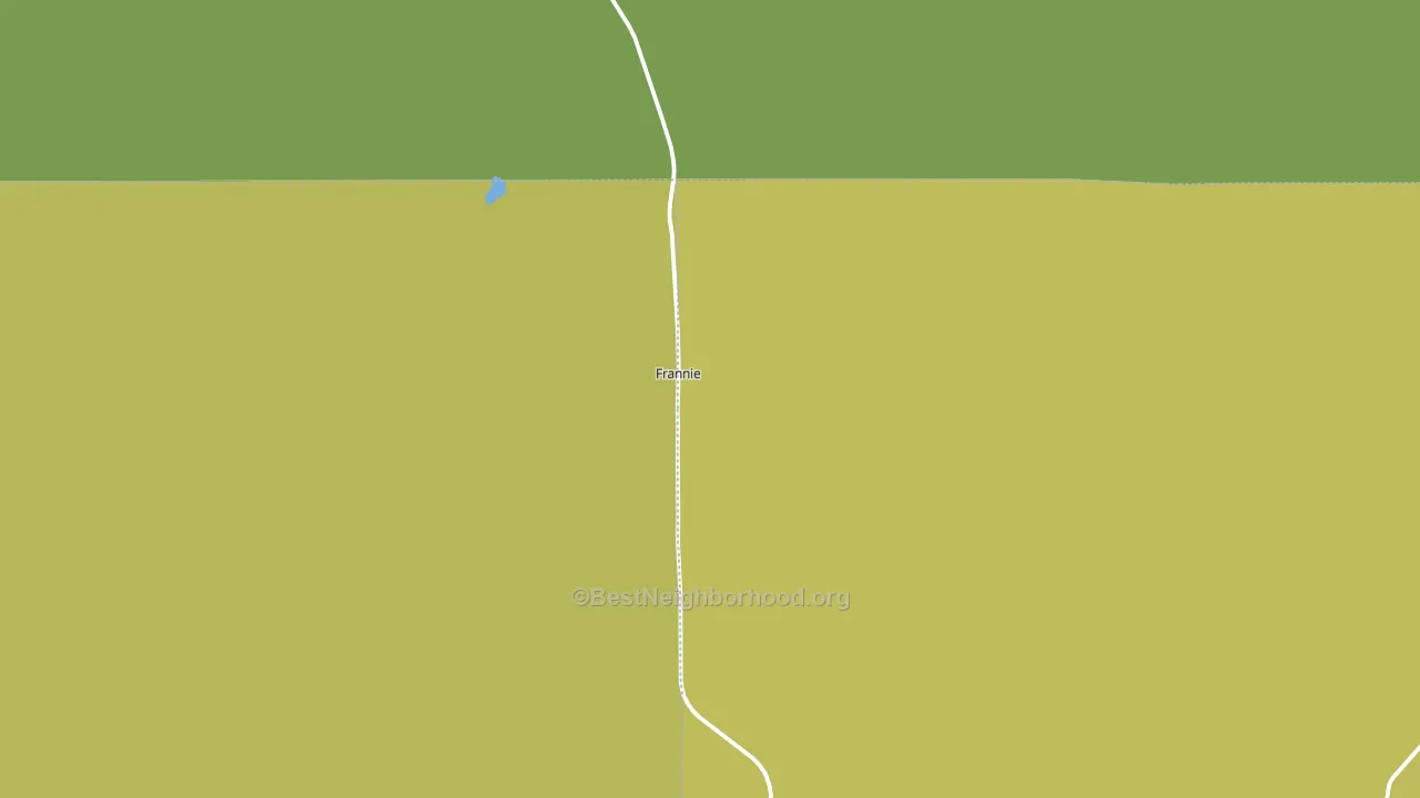 Frannie, WY block-group voter-turnout map