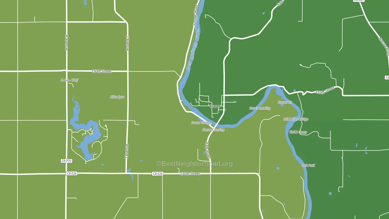 Fraser, IA block-group voter-turnout map