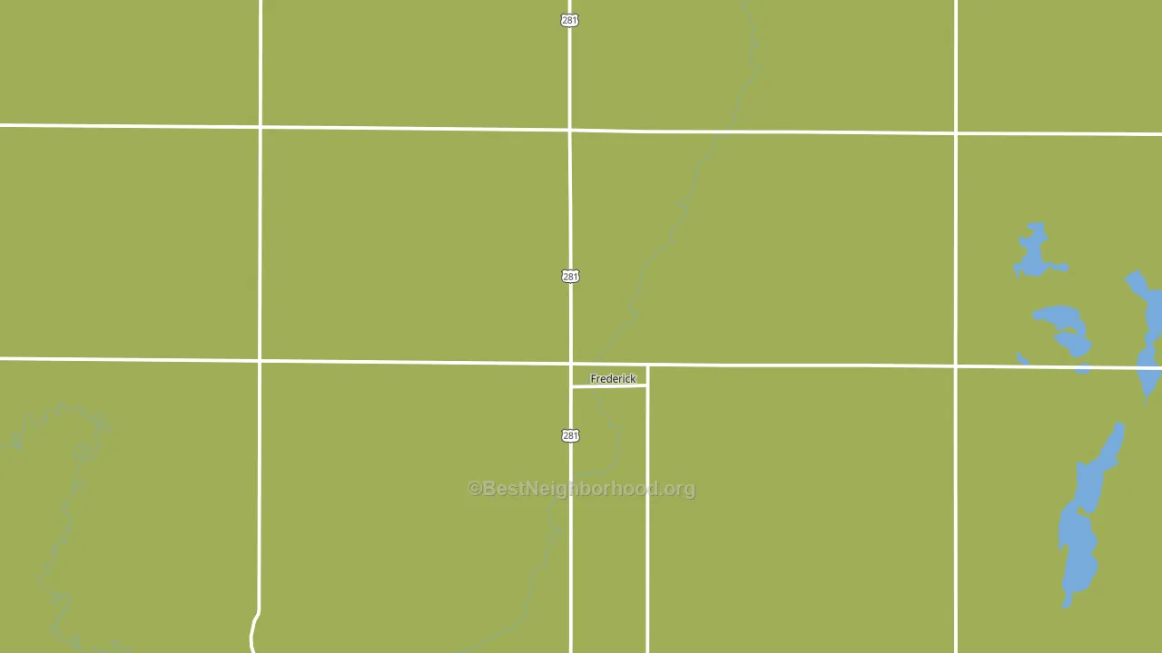 Frederick, SD block-group voter-turnout map