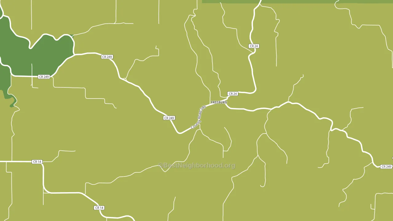 Freeburg, MN block-group voter-turnout map