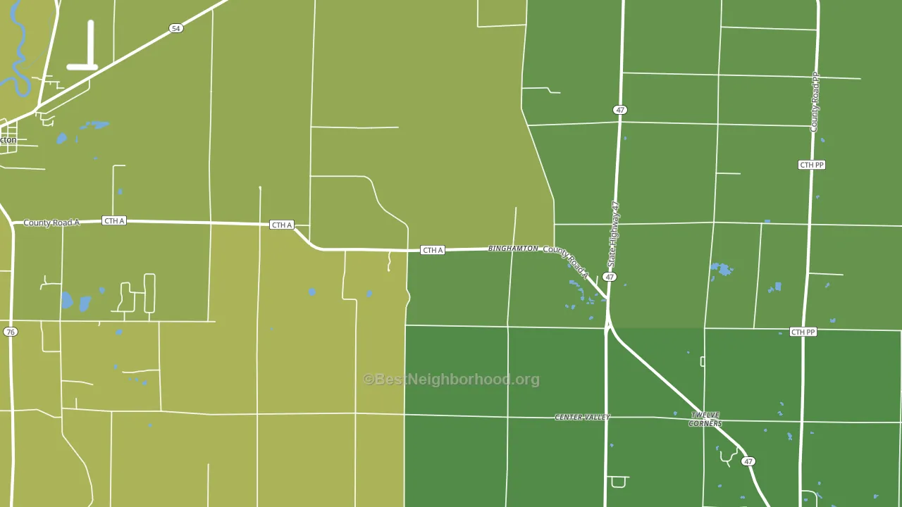 Freedom, WI block-group voter-turnout map
