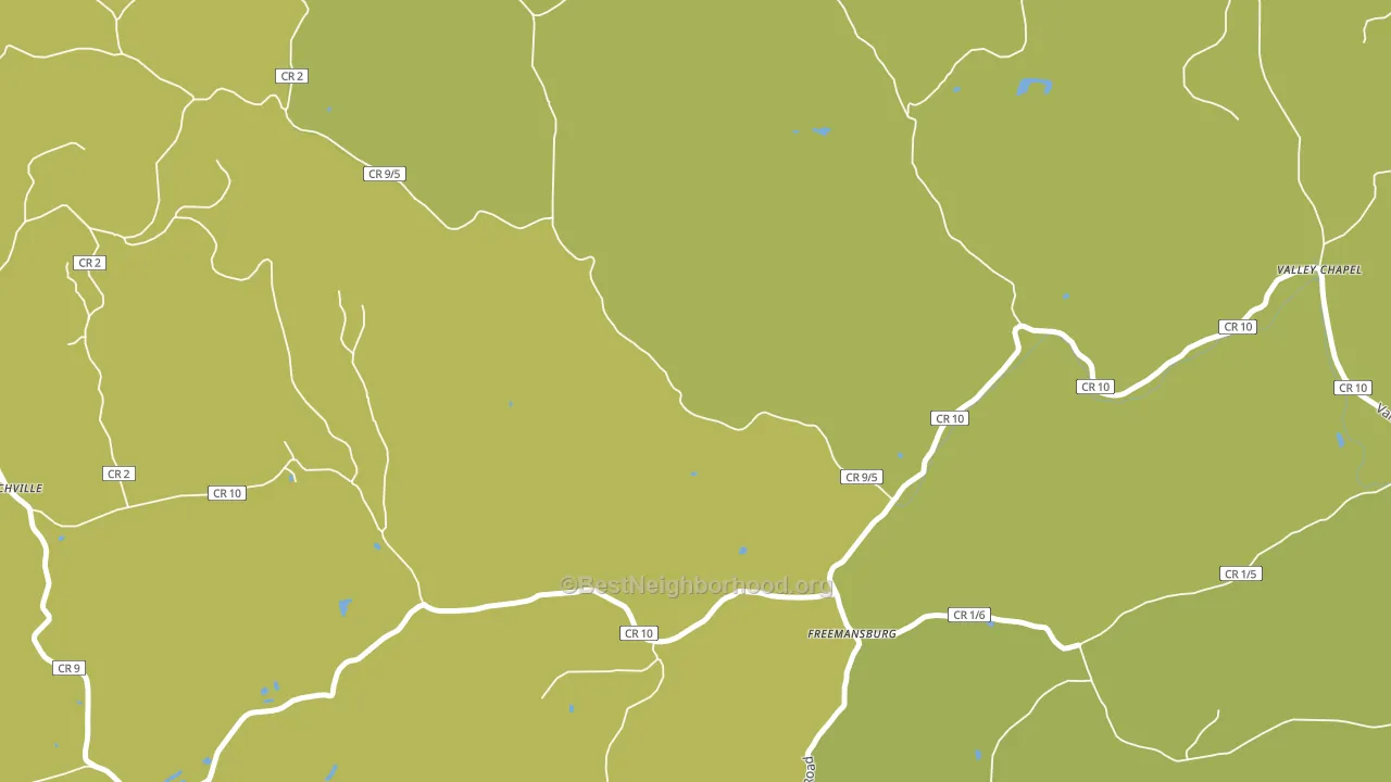 Freemansburg, WV block-group voter-turnout map