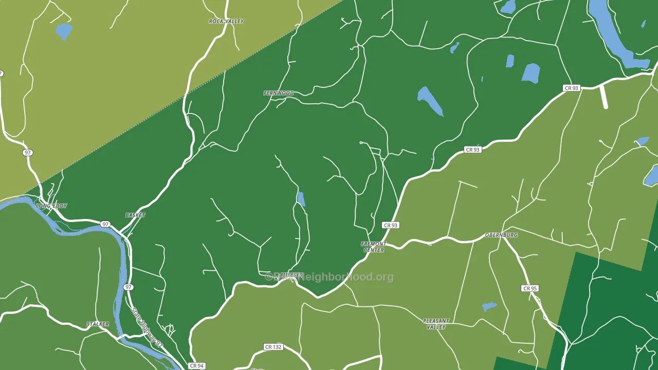 Fremont Center, NY block-group voter-turnout map