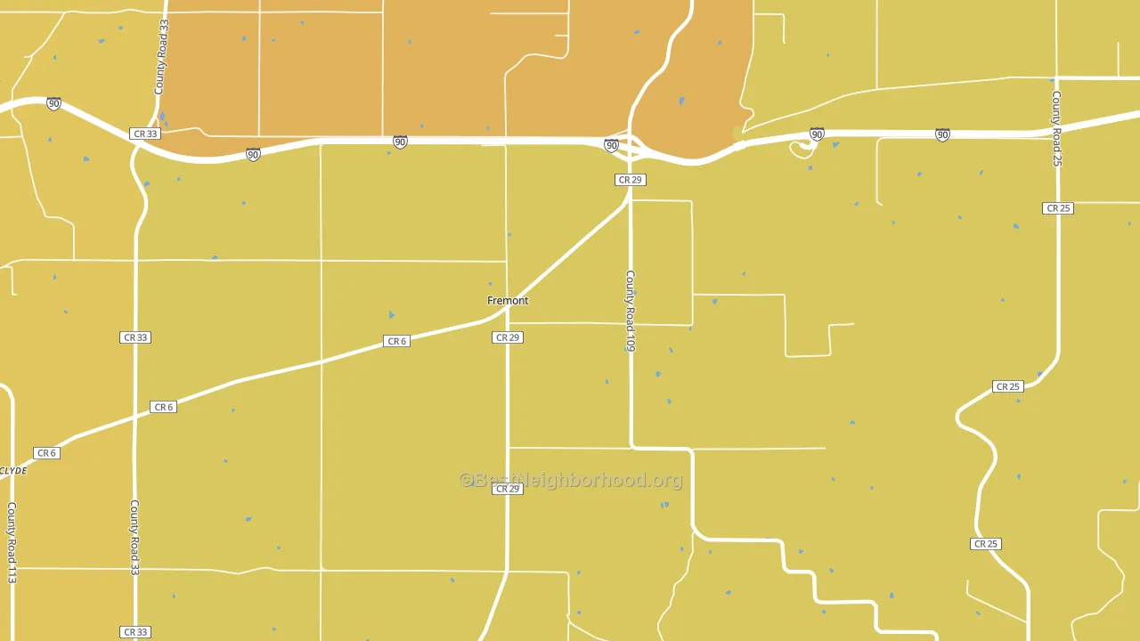 Fremont, MN block-group voter-turnout map
