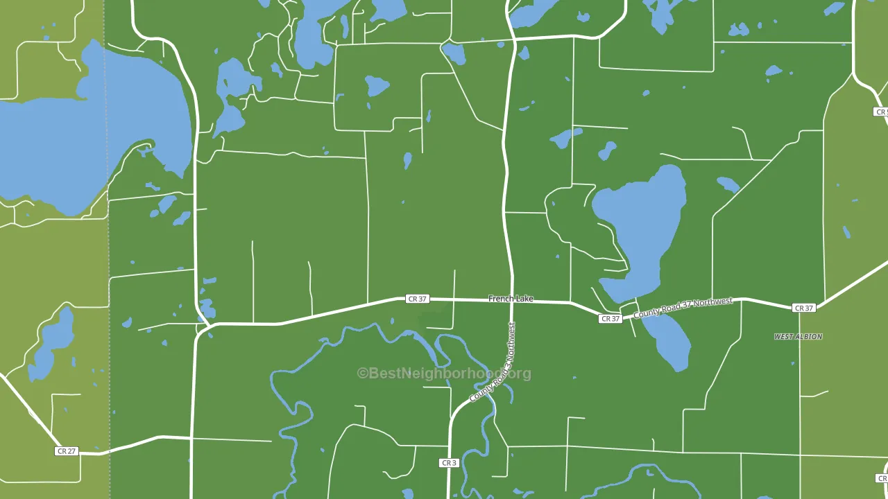 French Lake, MN block-group voter-turnout map