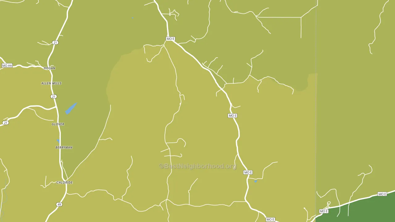 French Mills, MO block-group voter-turnout map