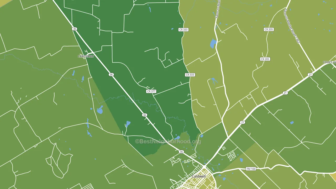 Frenstat, TX block-group voter-turnout map