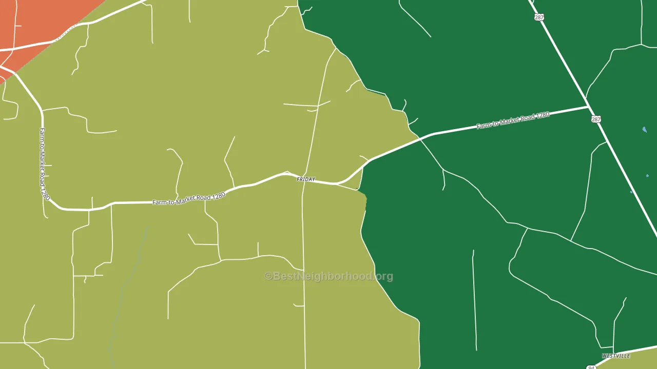 Friday, TX block-group voter-turnout map
