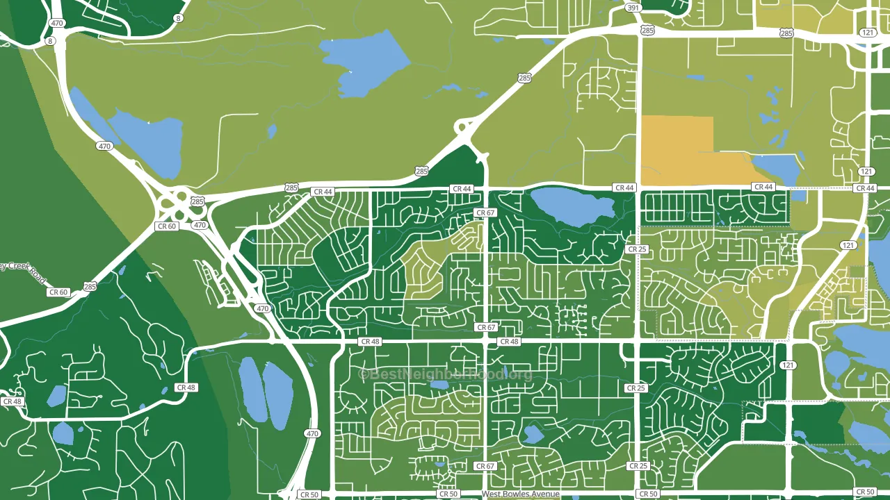 Friendly Hills, Dakota Ridge, CO block-group voter-turnout map
