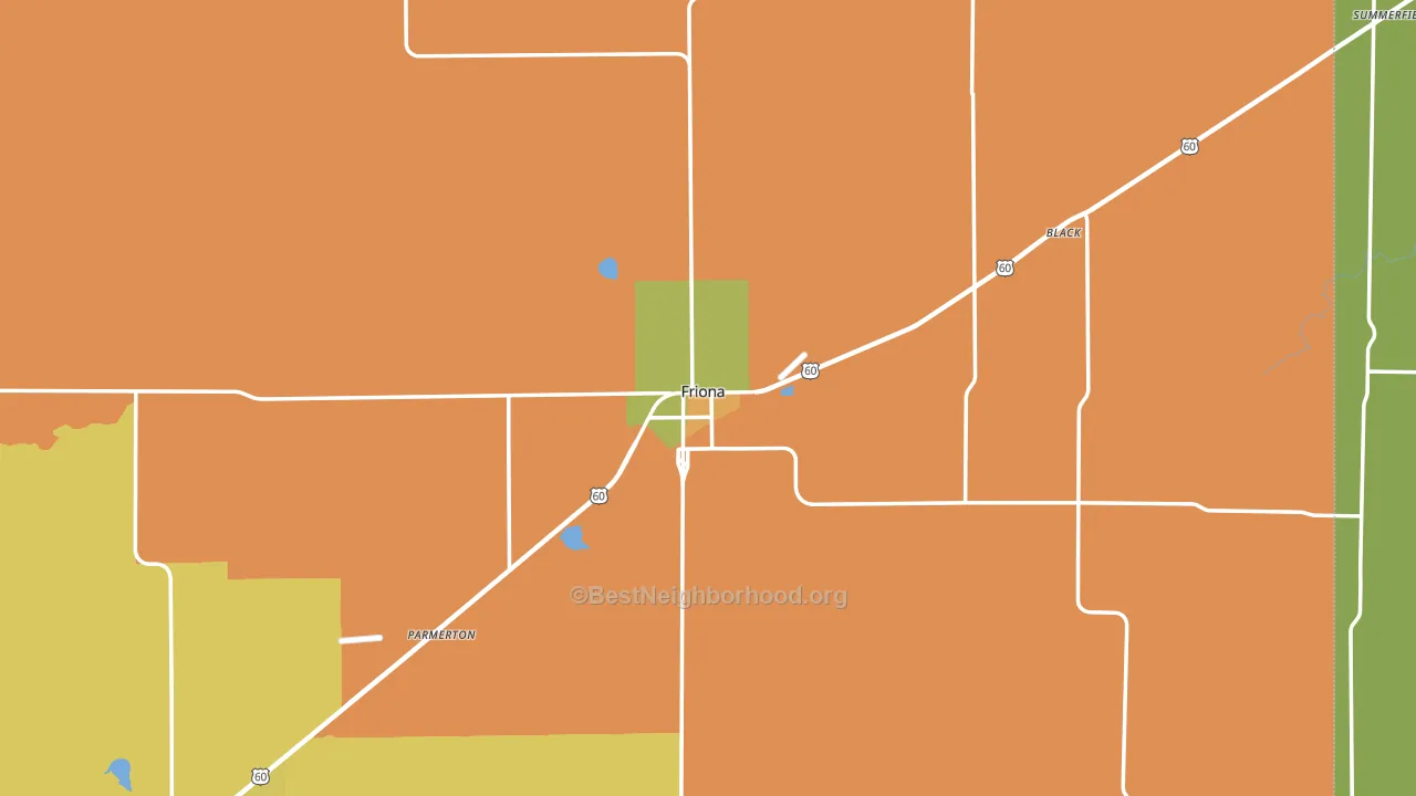 Friona, TX block-group voter-turnout map