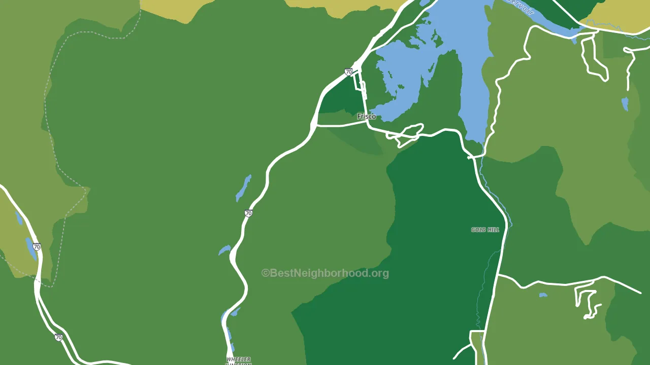 Frisco, CO block-group voter-turnout map