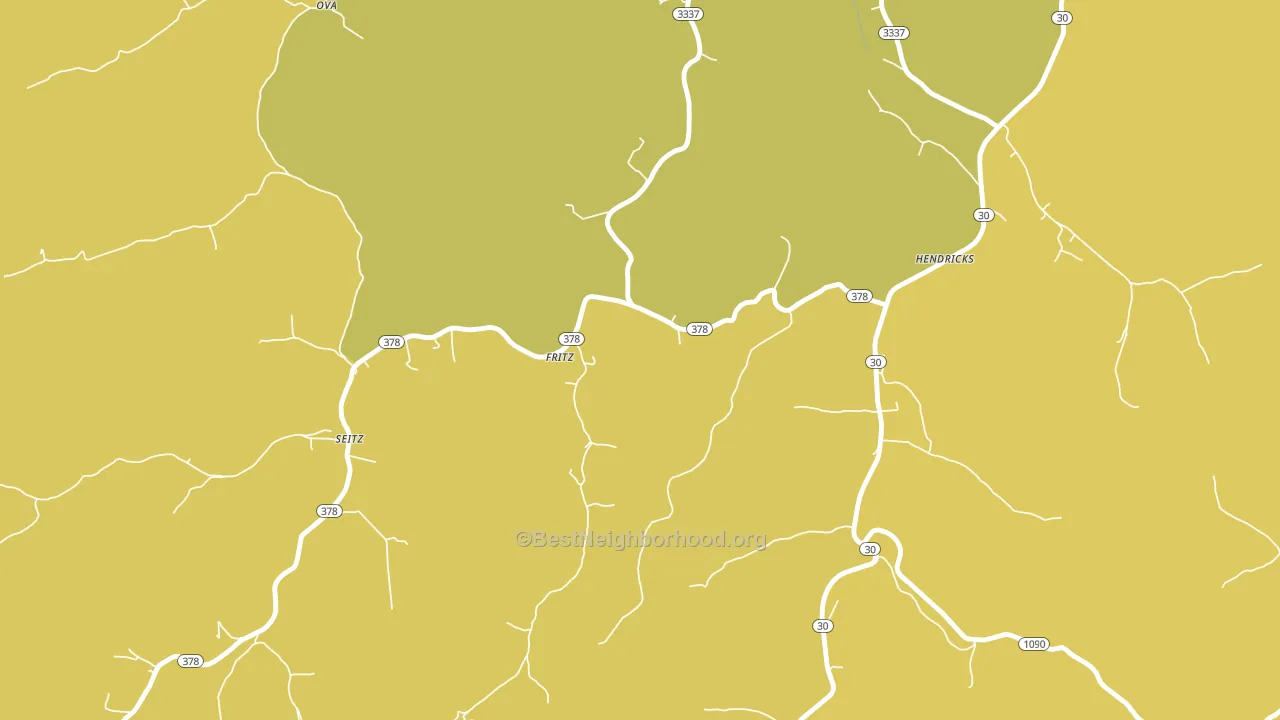 Fritz, KY block-group voter-turnout map