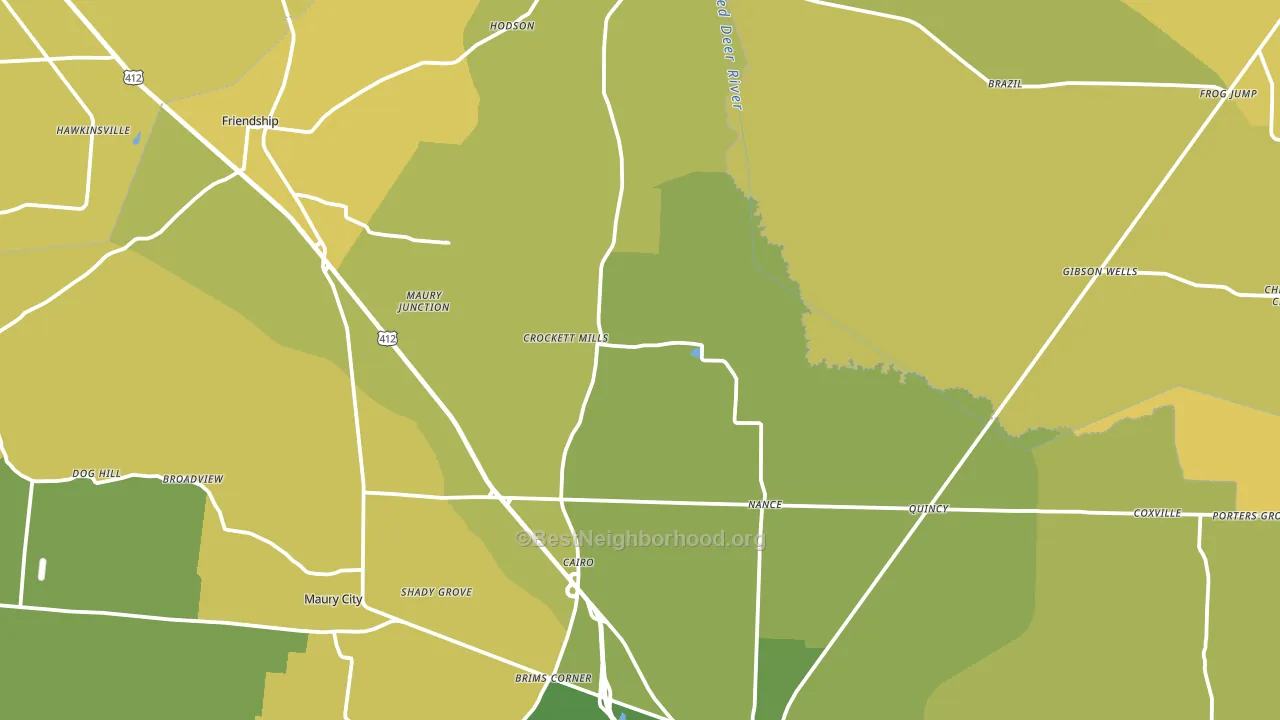 Frog Jump, TN block-group voter-turnout map