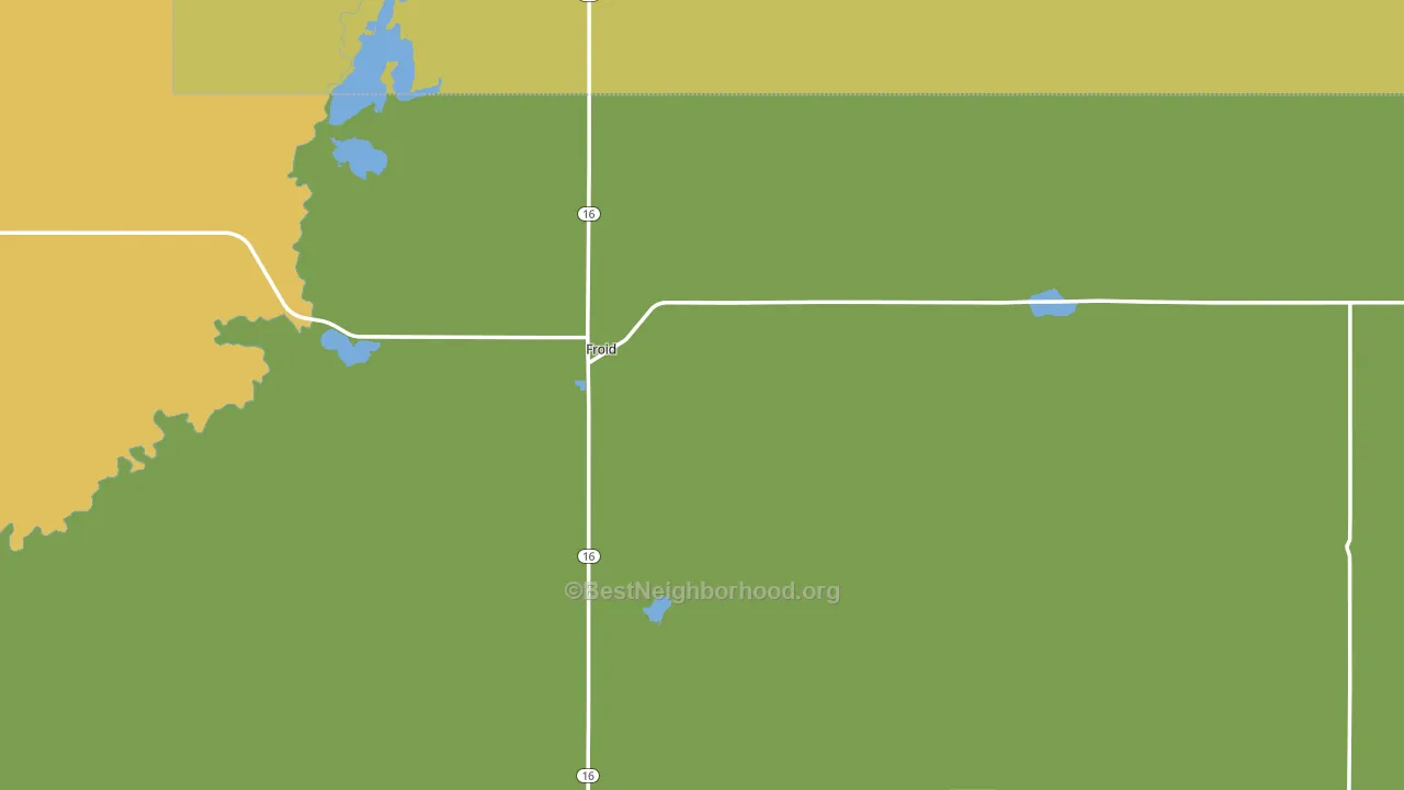 Froid, MT block-group voter-turnout map