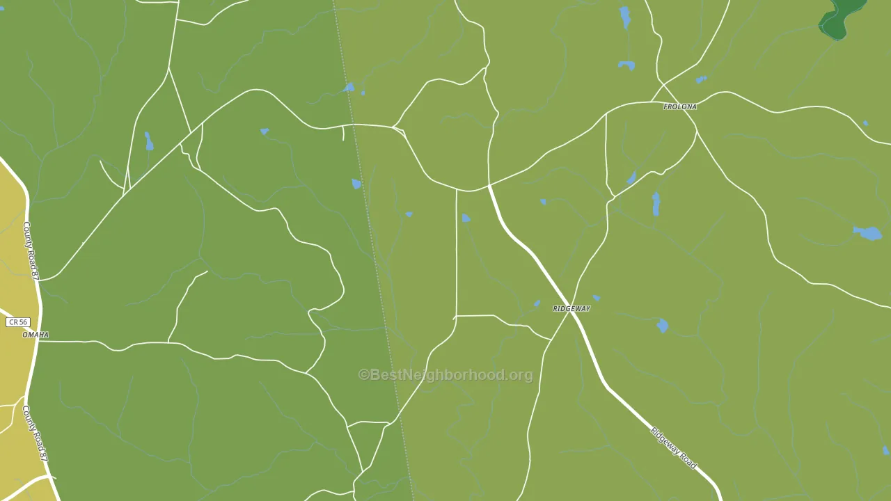 Frolona, GA block-group voter-turnout map