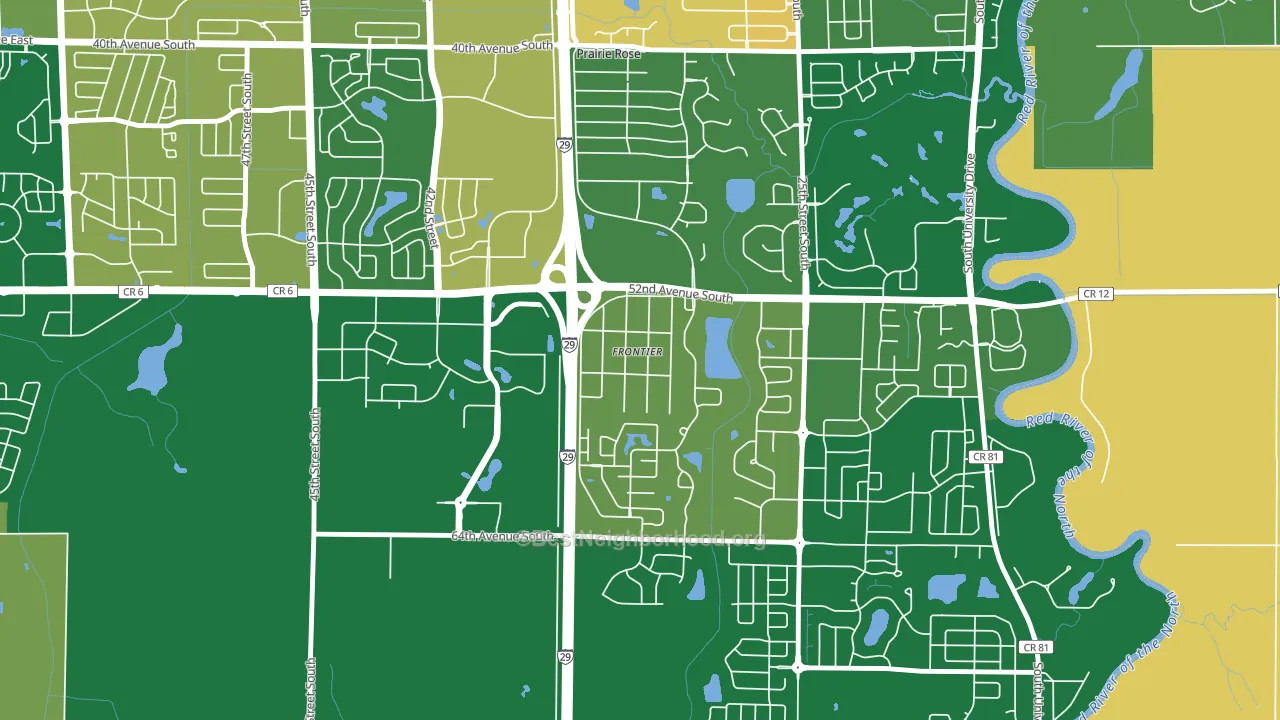 Frontier, ND block-group voter-turnout map