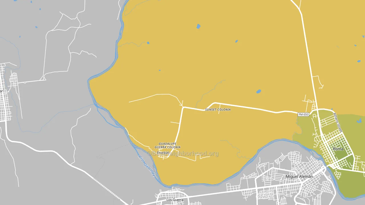 Fronton, TX block-group voter-turnout map