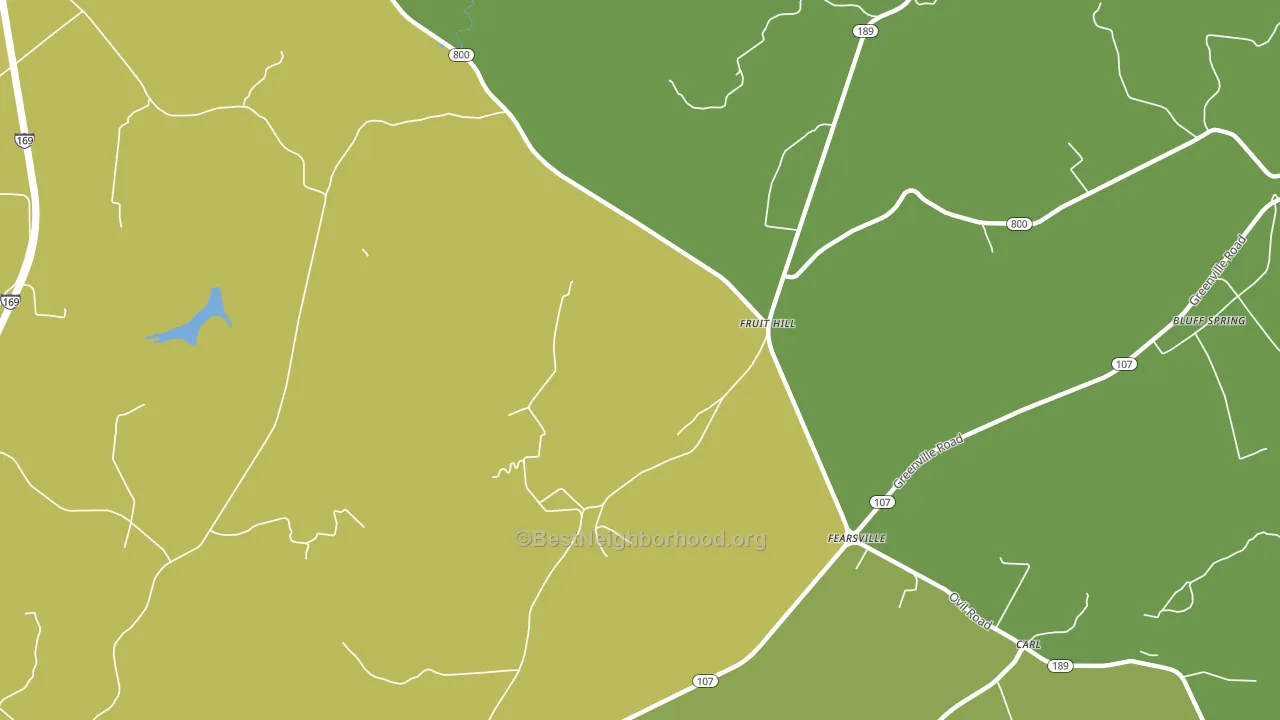 Fruit Hill, KY block-group voter-turnout map