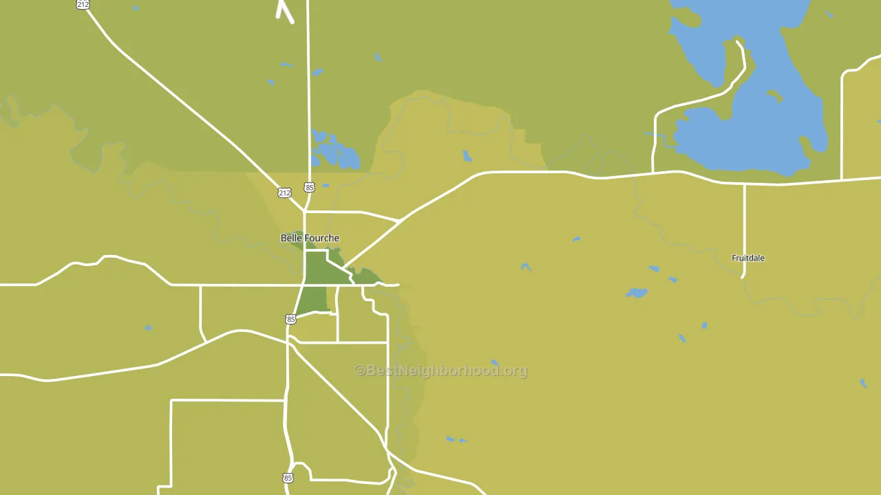 Fruitdale, SD block-group voter-turnout map
