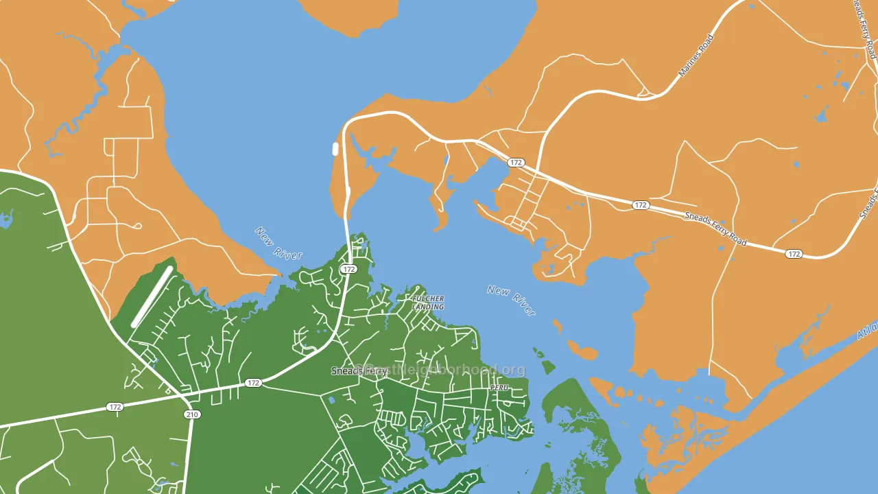 Fulcher Landing, NC block-group voter-turnout map
