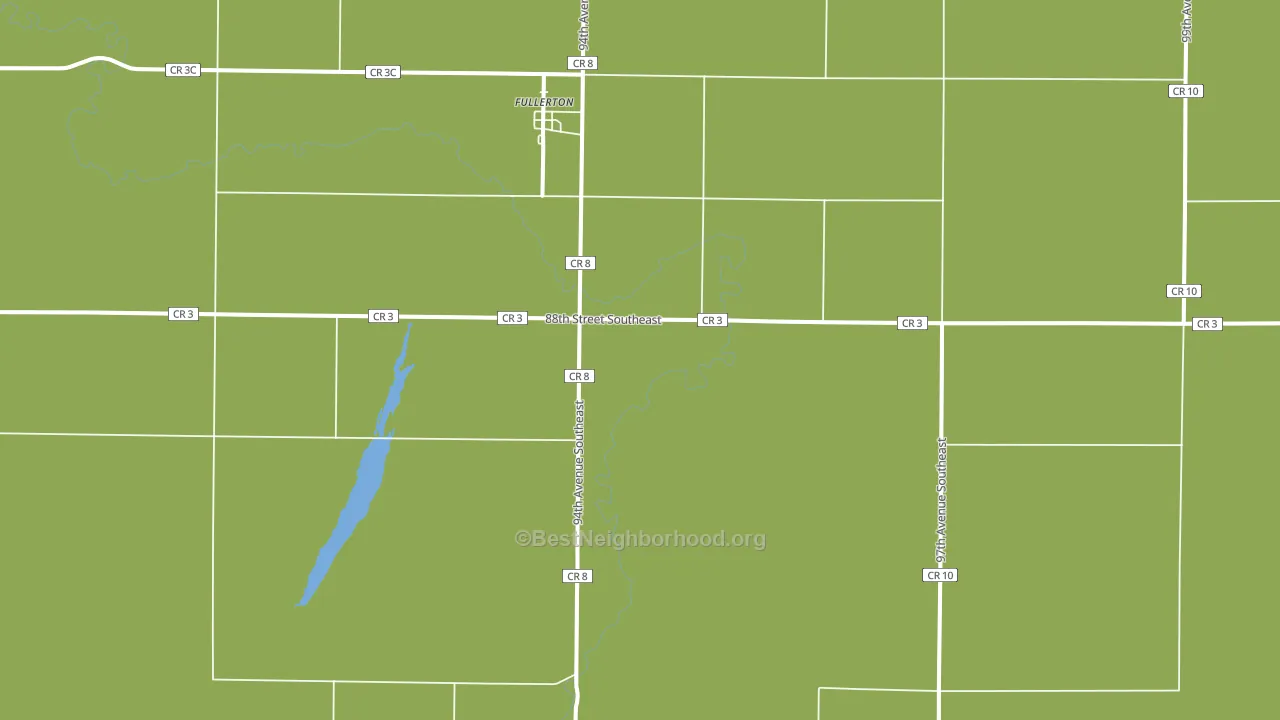 Fullerton, ND block-group voter-turnout map