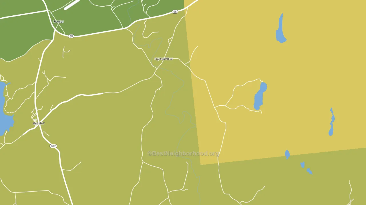 Fullerville, NY block-group voter-turnout map