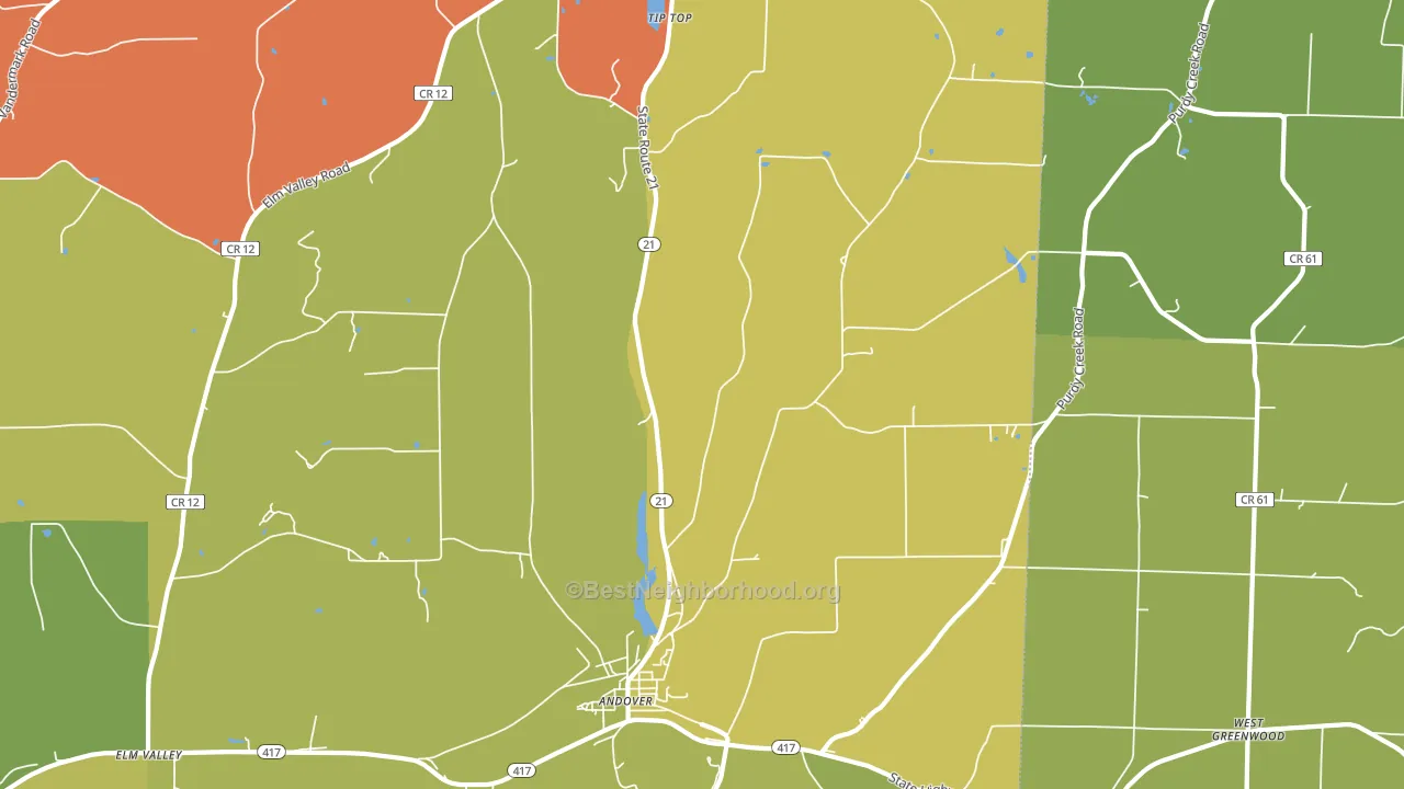 Fulmer Valley, NY block-group voter-turnout map