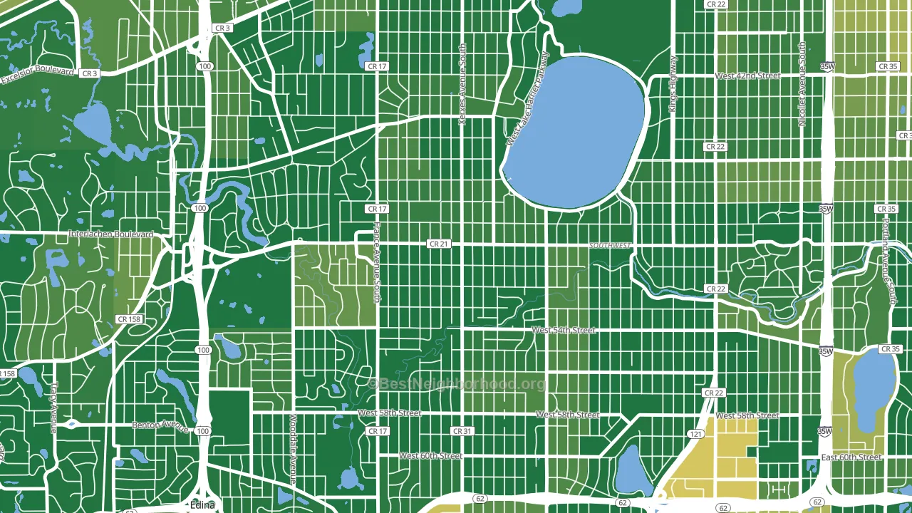 Fulton, Minneapolis, MN block-group voter-turnout map