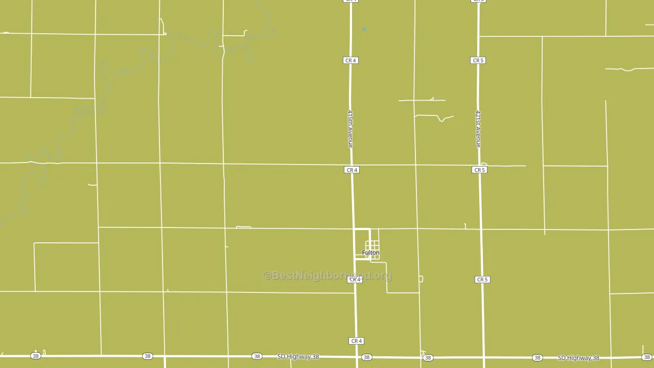 Fulton, SD block-group voter-turnout map