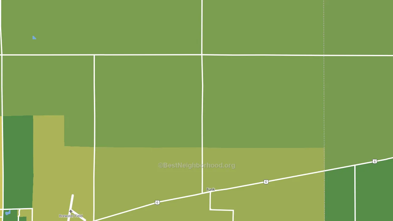 Funk, NE block-group voter-turnout map