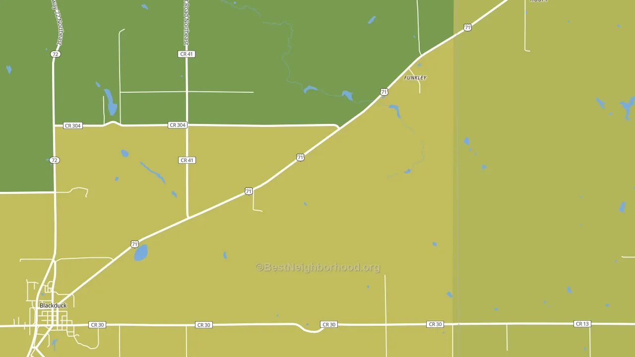 Funkley, MN block-group voter-turnout map