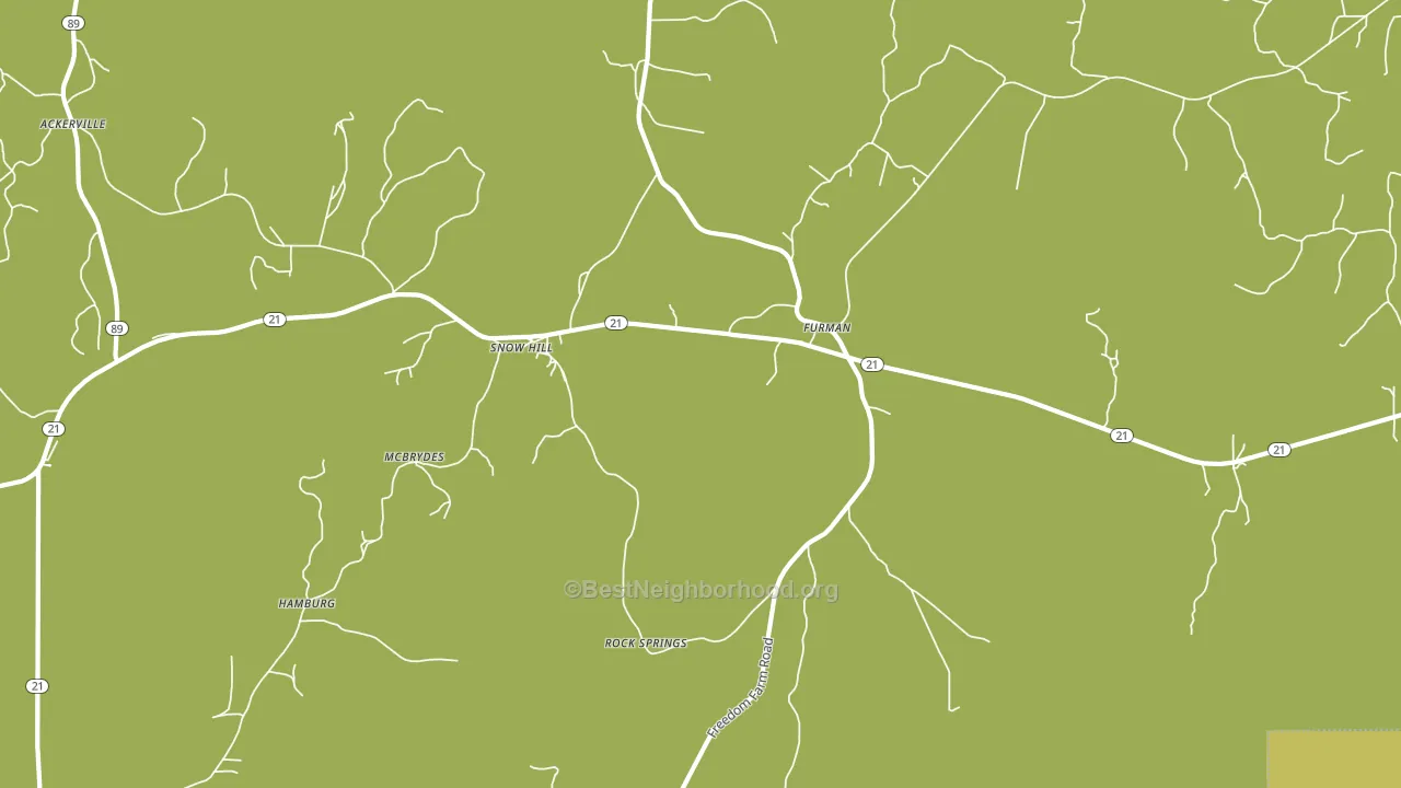 Furman, AL block-group voter-turnout map