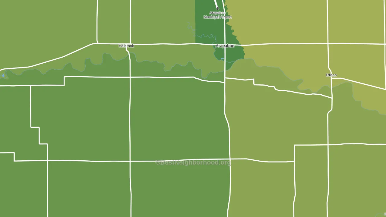 Furnas County, NE block-group voter-turnout map
