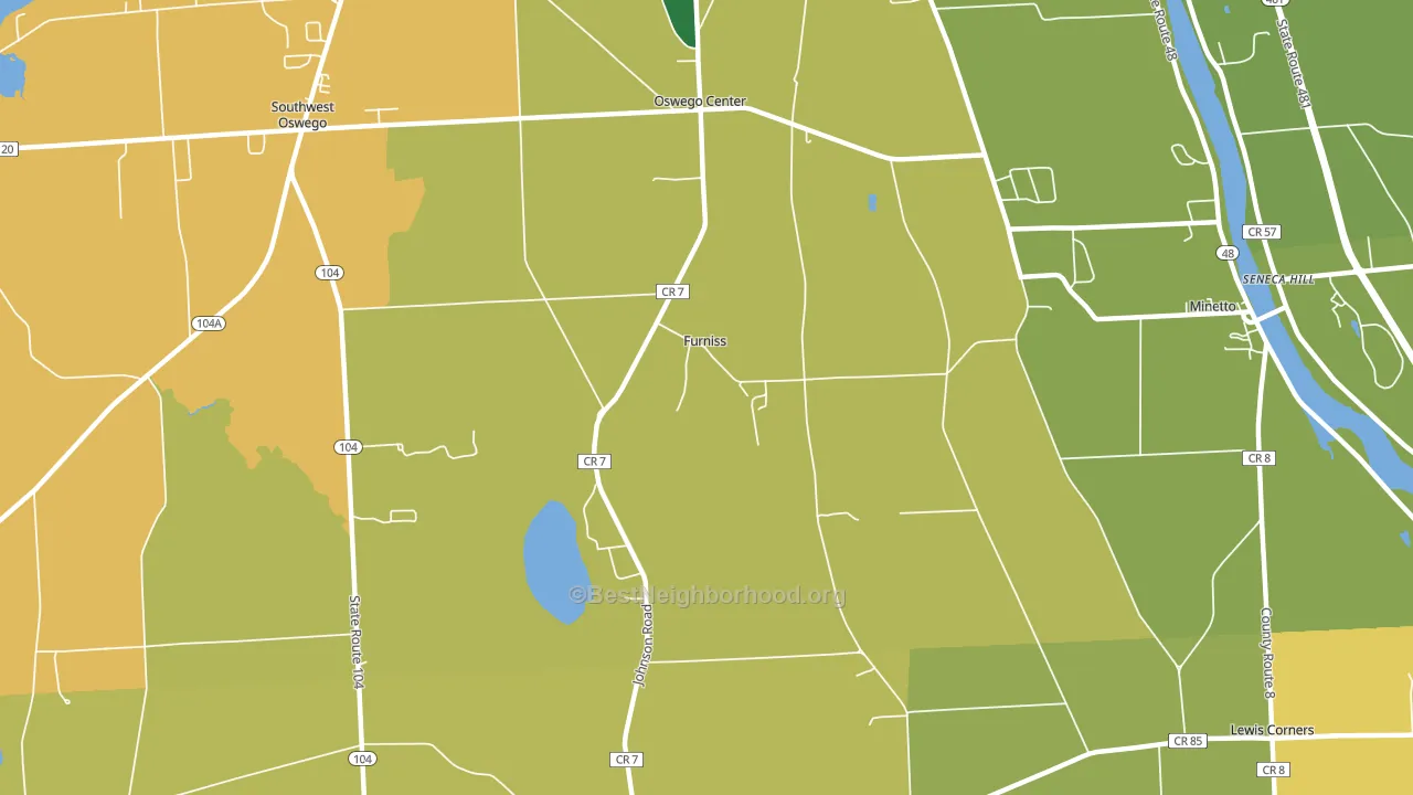 Furniss, NY block-group voter-turnout map