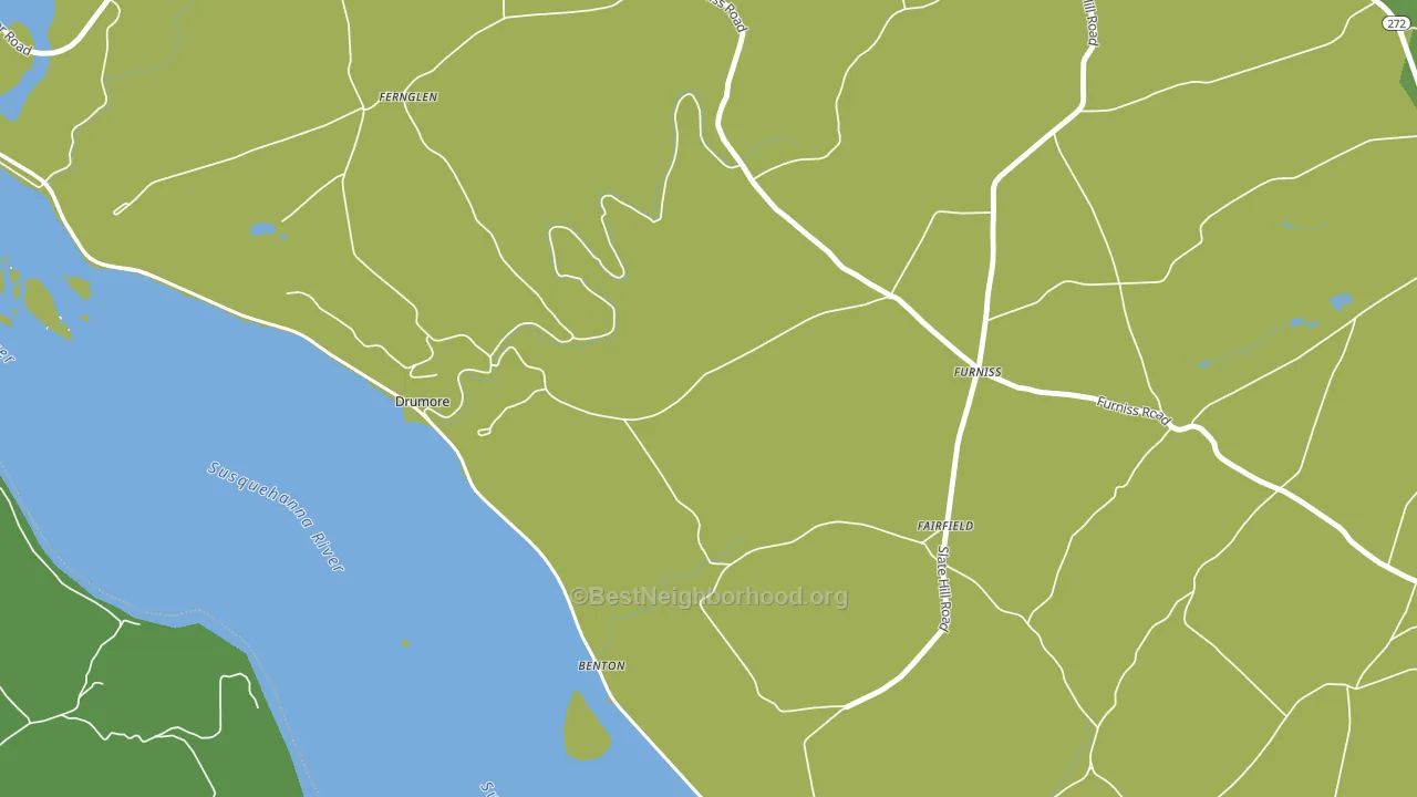 Furniss, PA block-group voter-turnout map